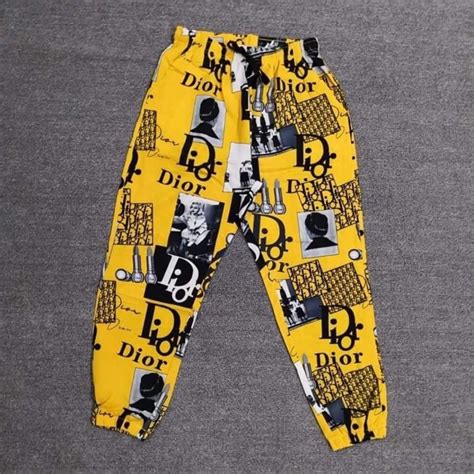 dior print joggers|dior ready to wear pants.